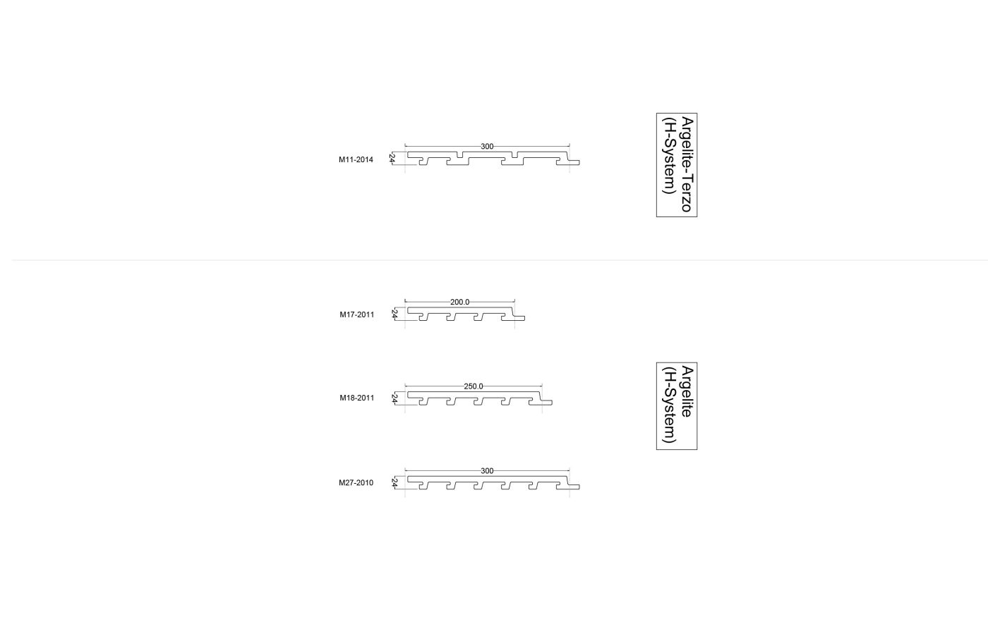 A collection of technical drawings with information on area, weight and maximum length.