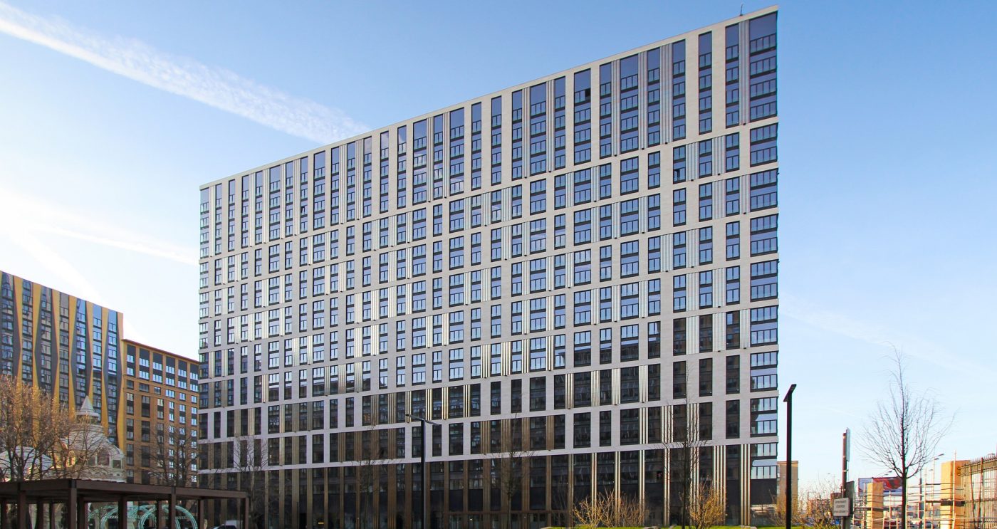 Reference project in Moscow, Russia build with Argeton cladding 