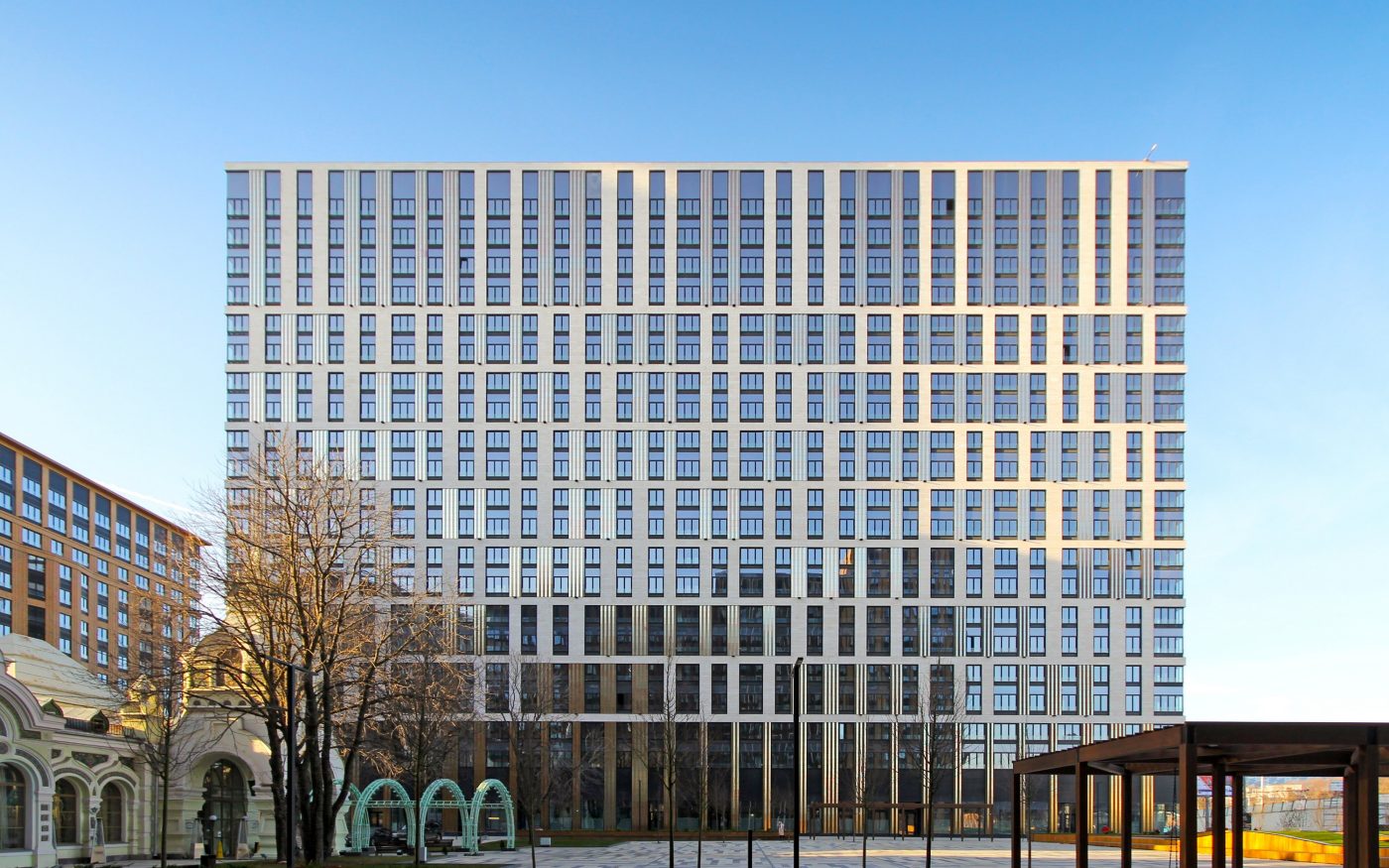 Reference project in Moscow, Russia build with Argeton cladding 